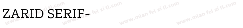 ZARID SERIF字体转换